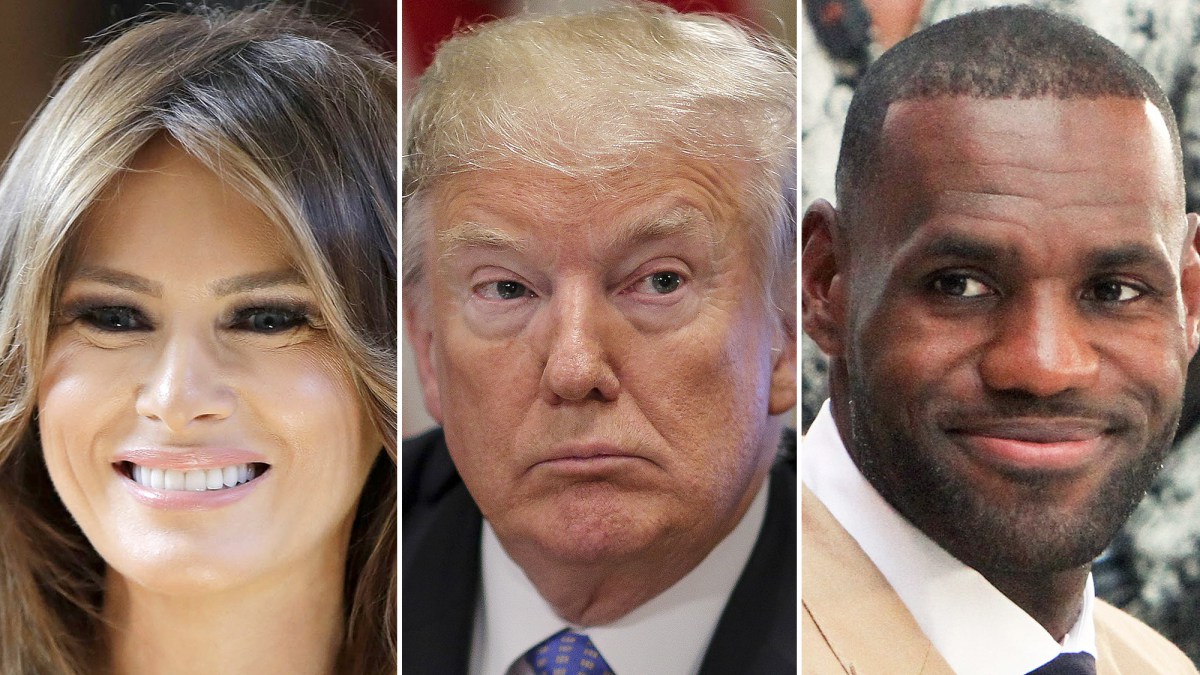 Trump shoots at LeBron